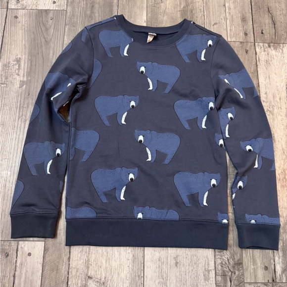 Tea Collection Other - Tea Collection Boys Crew Sweatshirt Blue Bears 12 Excellent preowned condition